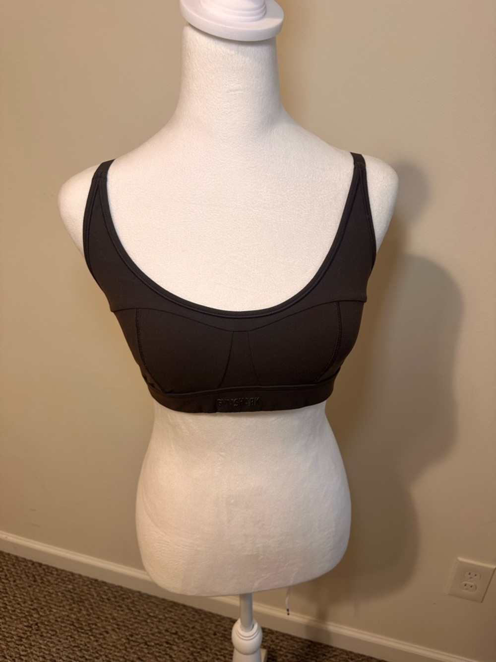 Gymshark Brown Sports Bra with Supportive Design Size Small